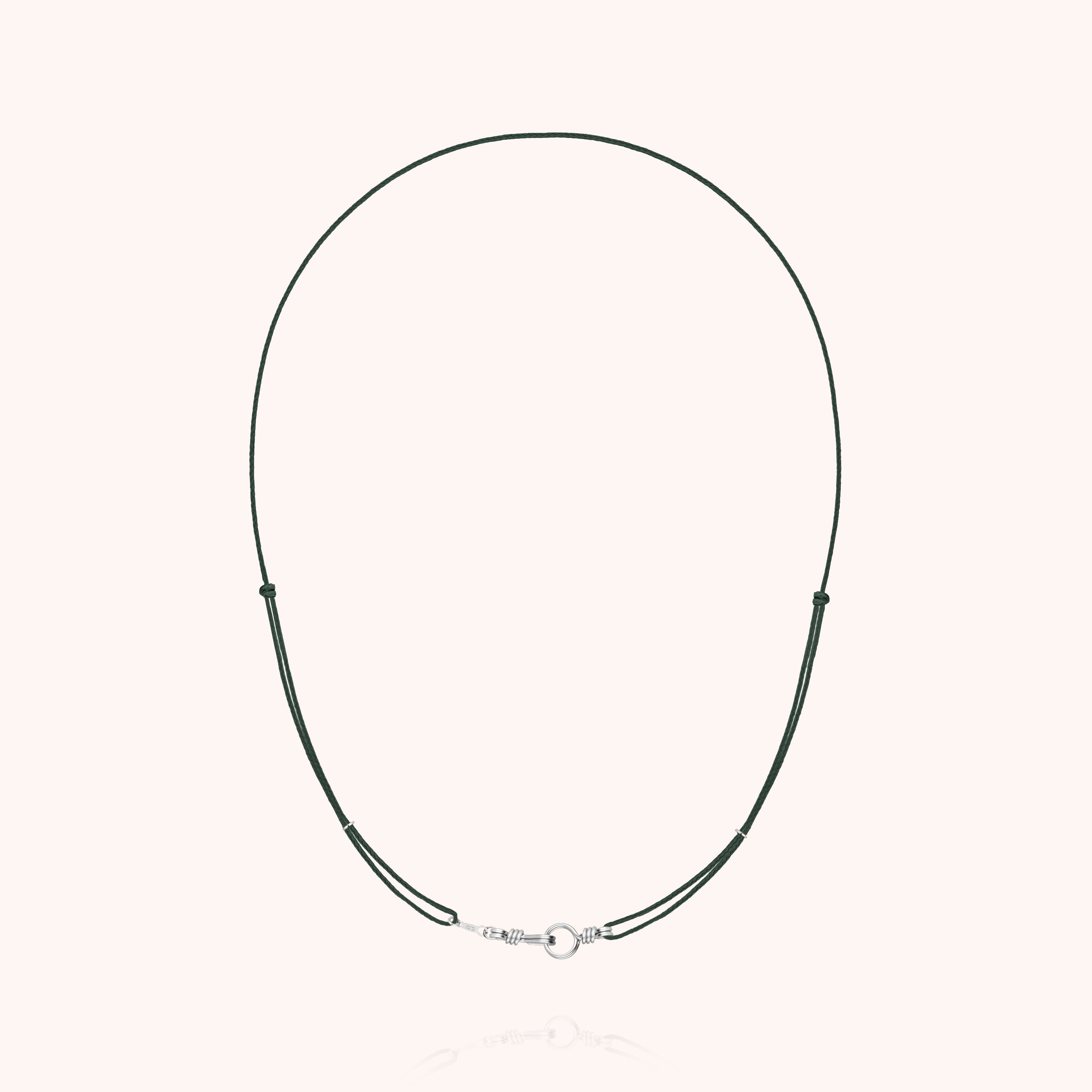 Collana Cordino Slim Knot Attache moi - argento