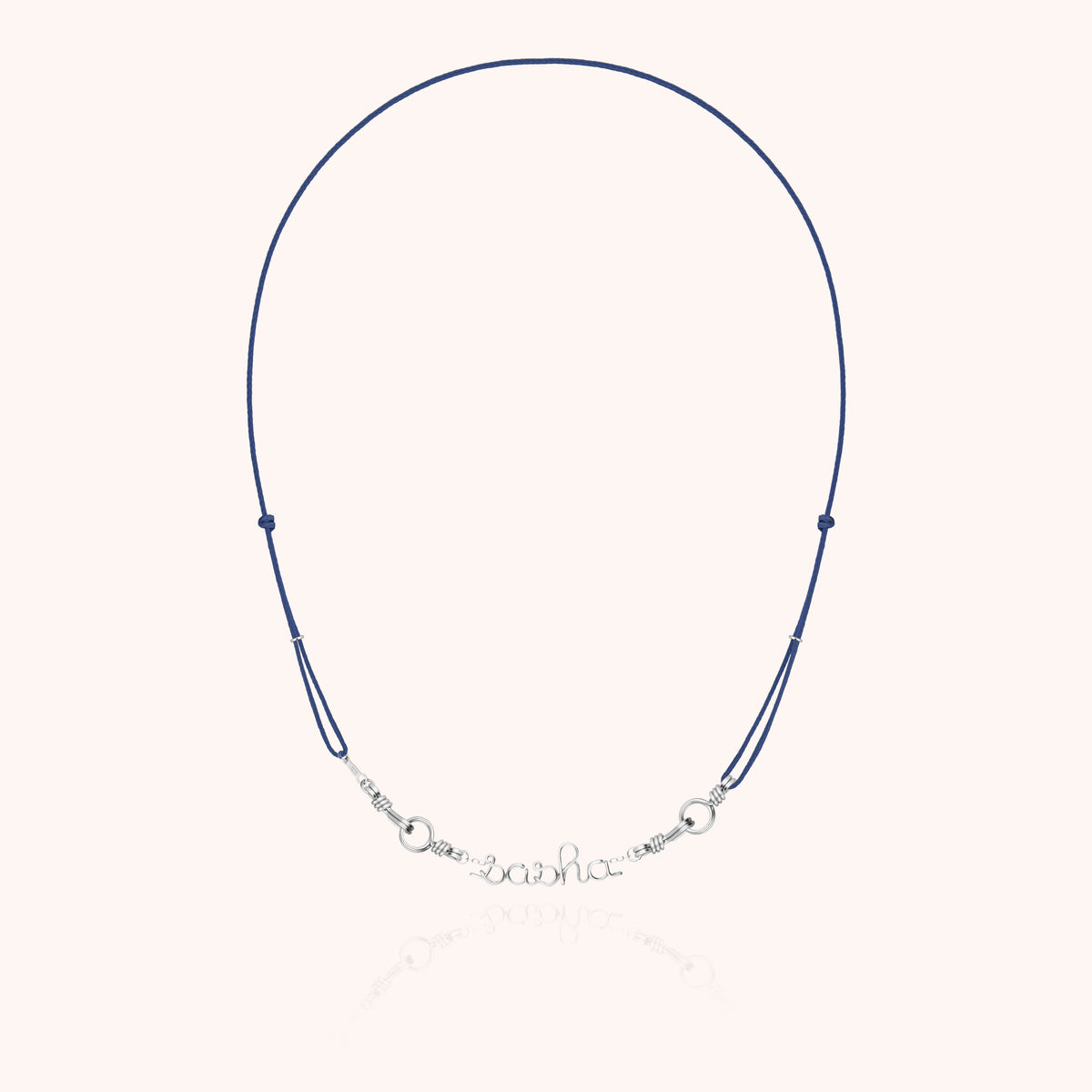 Personalisierte Kette Attache moi am Hals getragen — 925 Sterlingsilber sichere Expresslieferung