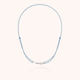 Slim Knot Cord Necklace Attache moi - silver