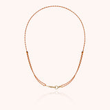 Slim Knot Cord Necklace Attache moi - Yellow 14k gold-filled