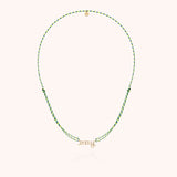 Collana Cordino Slim Knot Personalizzata - oro giallo laminato
