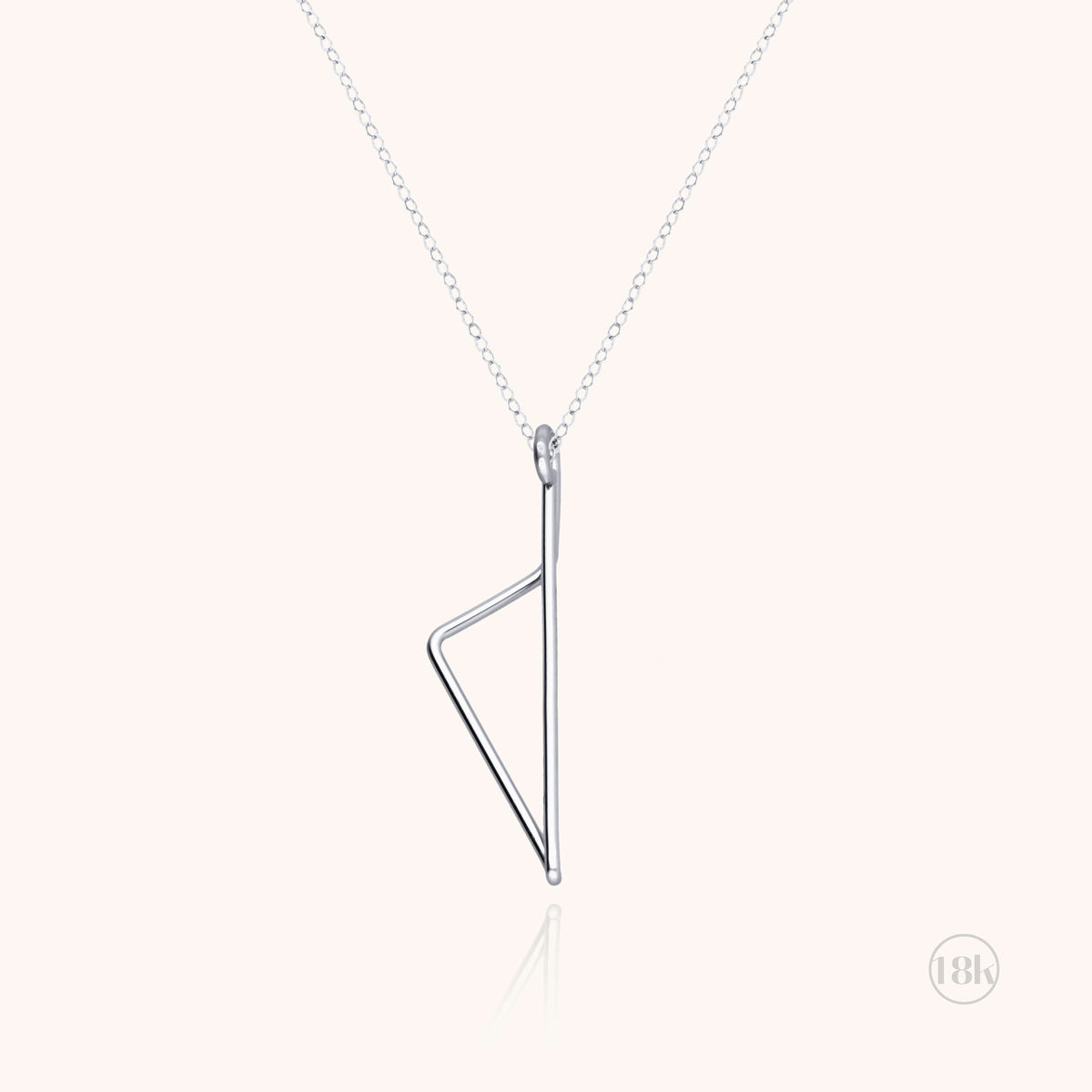 Collana Corsica in filo d'oro bianco 18kt con una catena Richelieu delicata