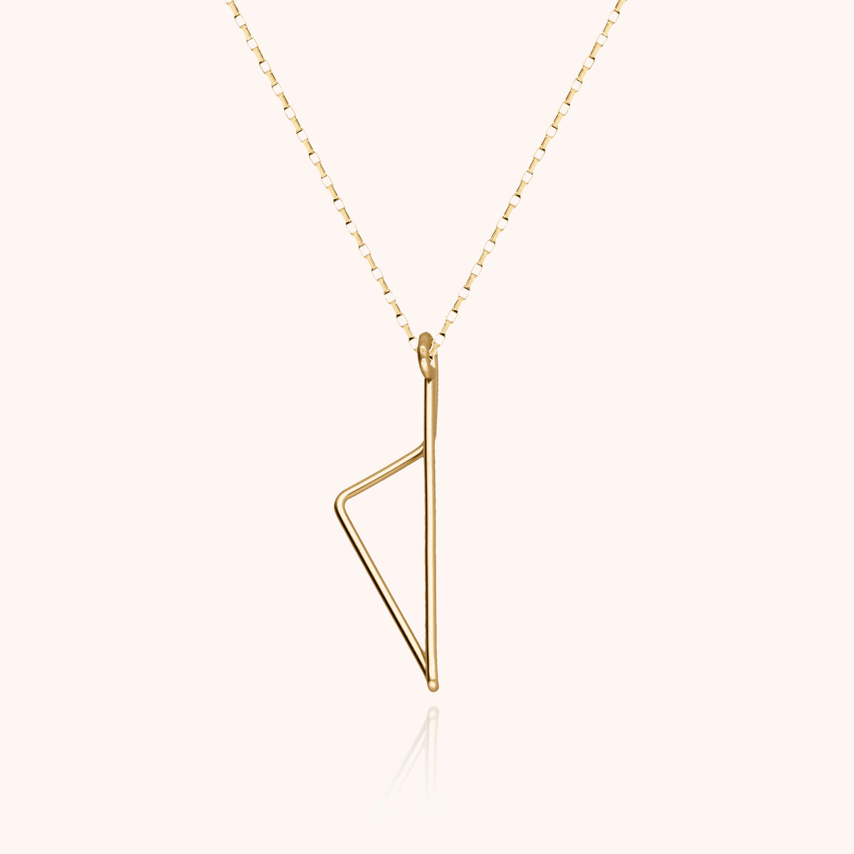 Collana Corsica in filo d'oro giallo laminato 14k