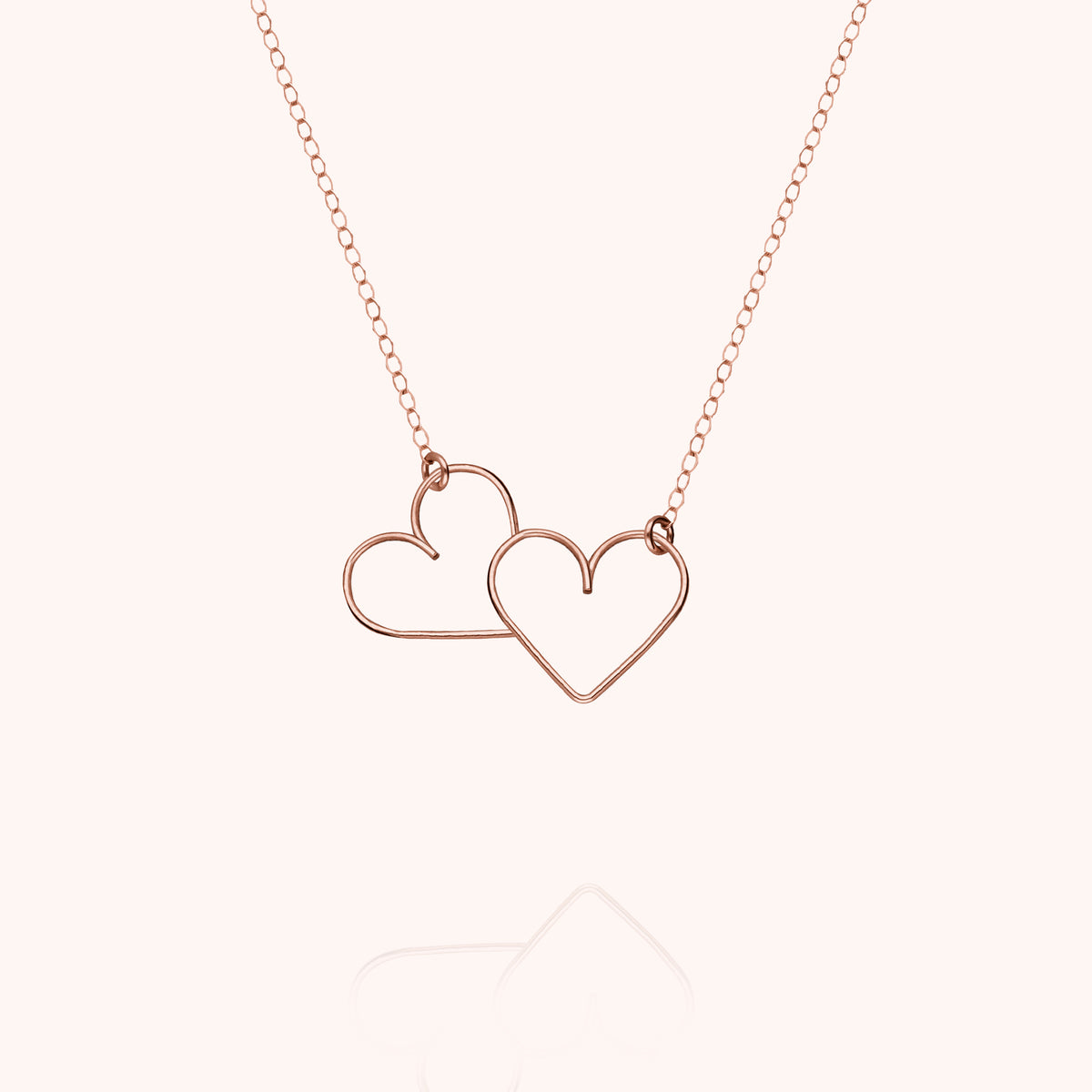 Collana Dammi il Tuo Cuore in filo d'oro rosa laminato 14k