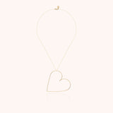 Small Heart Necklace - Yellow 14k gold-filled
