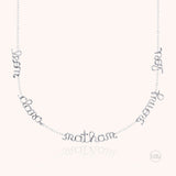 Collana Mantra Originale Personalizzata - oro bianco 18kt.