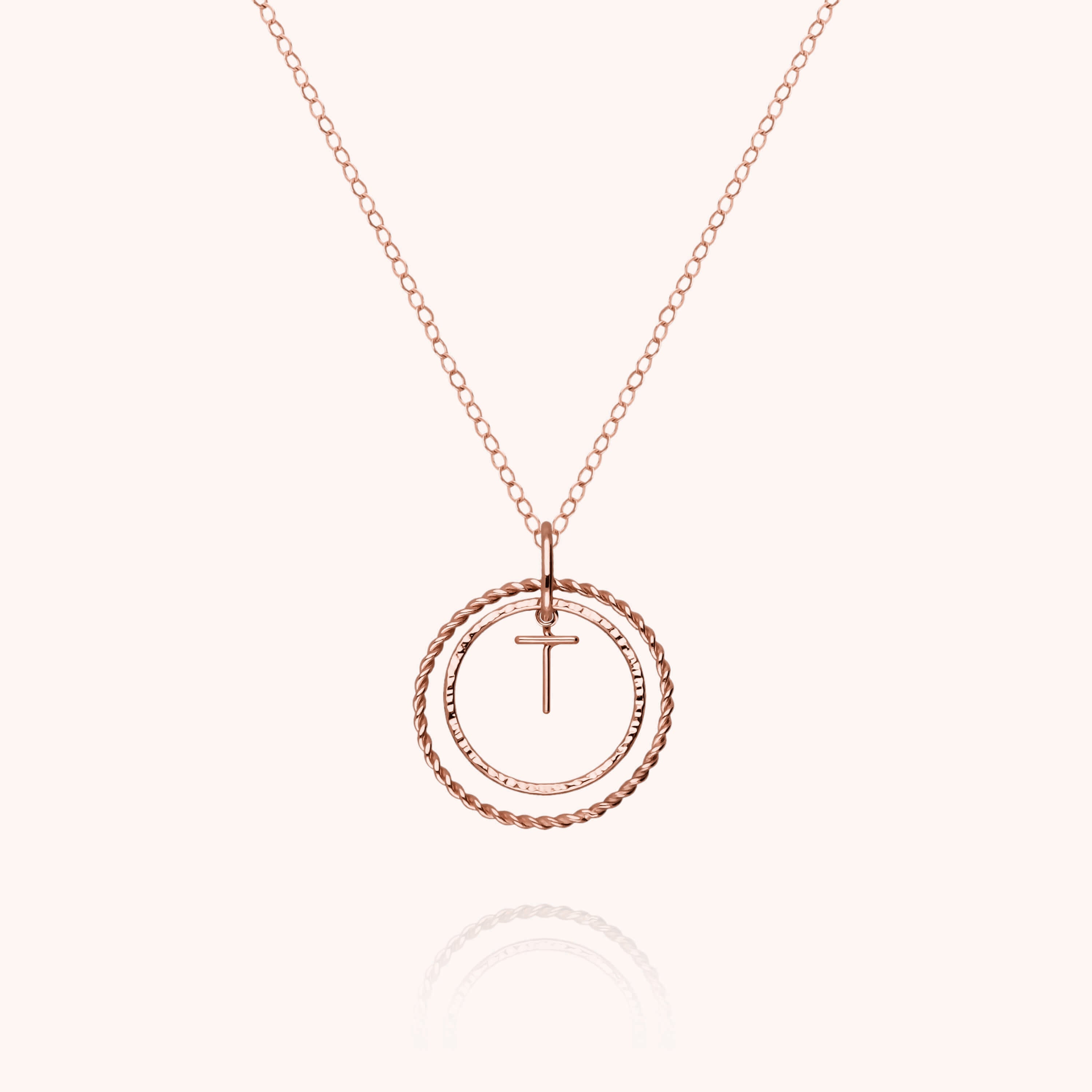 Collier Médaille Initiale — bijou artisanal collier livraison express