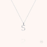 Collier Numéro - or blanc 750/1000