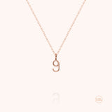 Collier Numéro - or rose 750/1000