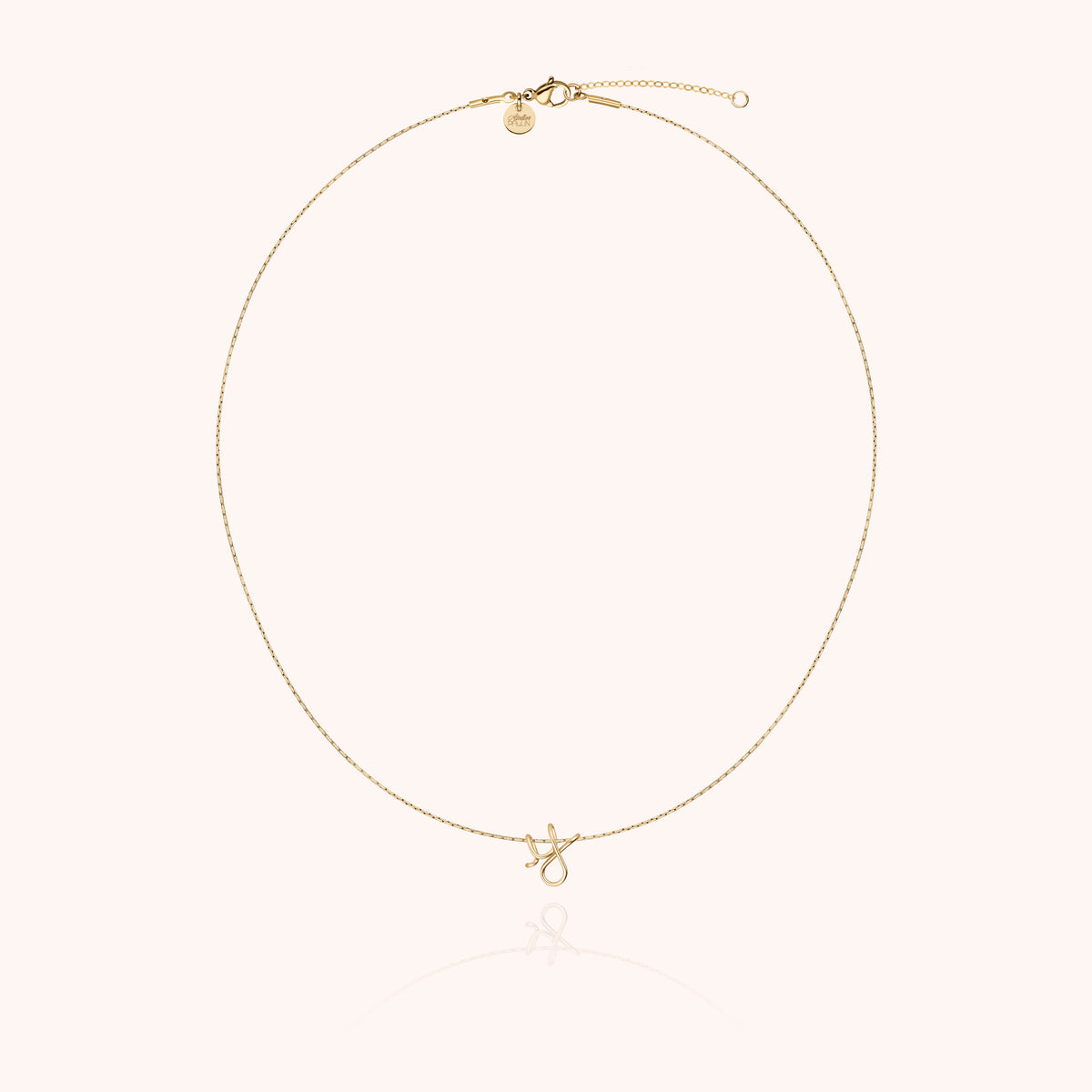 Original Initiale Necklace in 14k yellow gold-filled wire