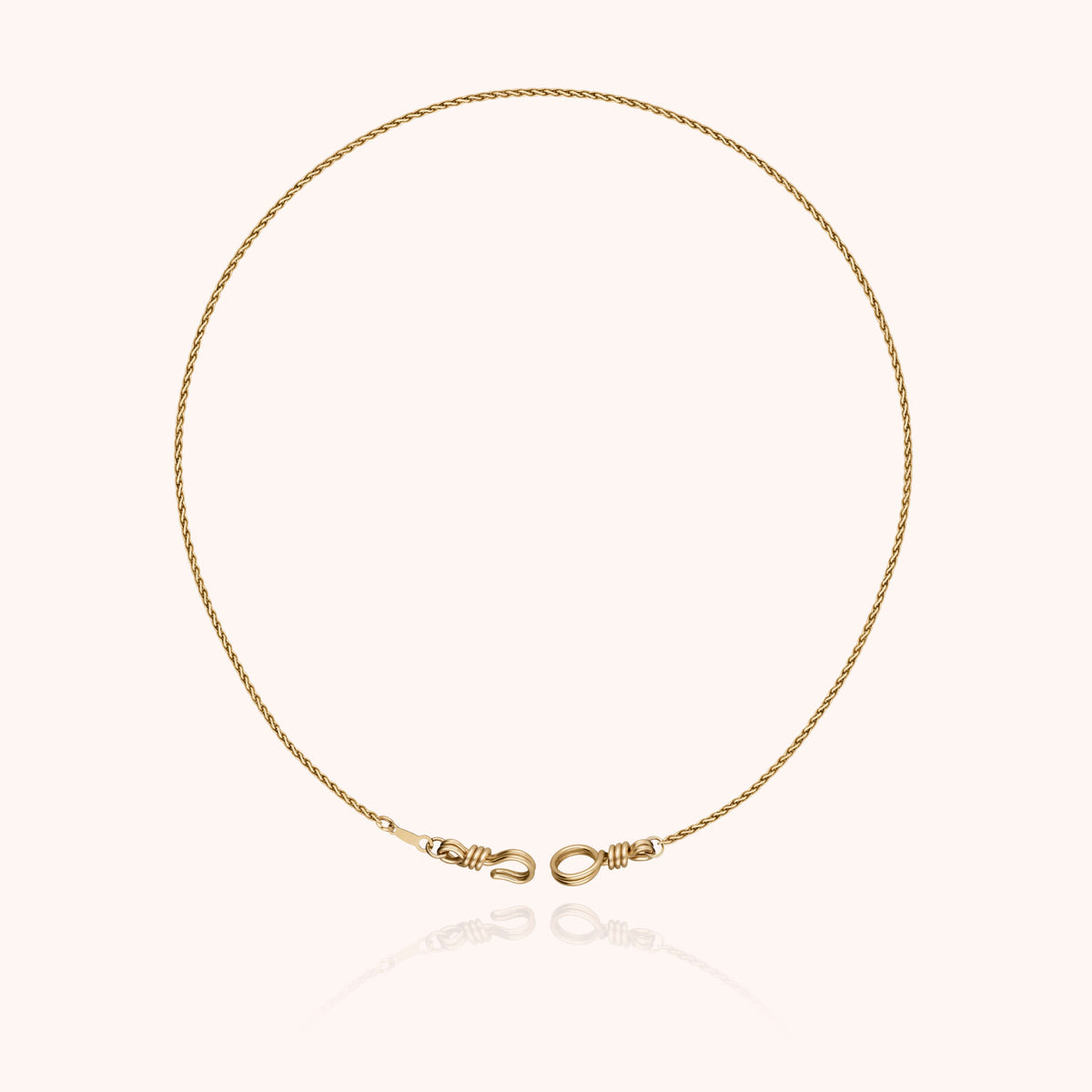 Collana Girocollo Rope Attache moi in filo d'oro giallo laminato 14k