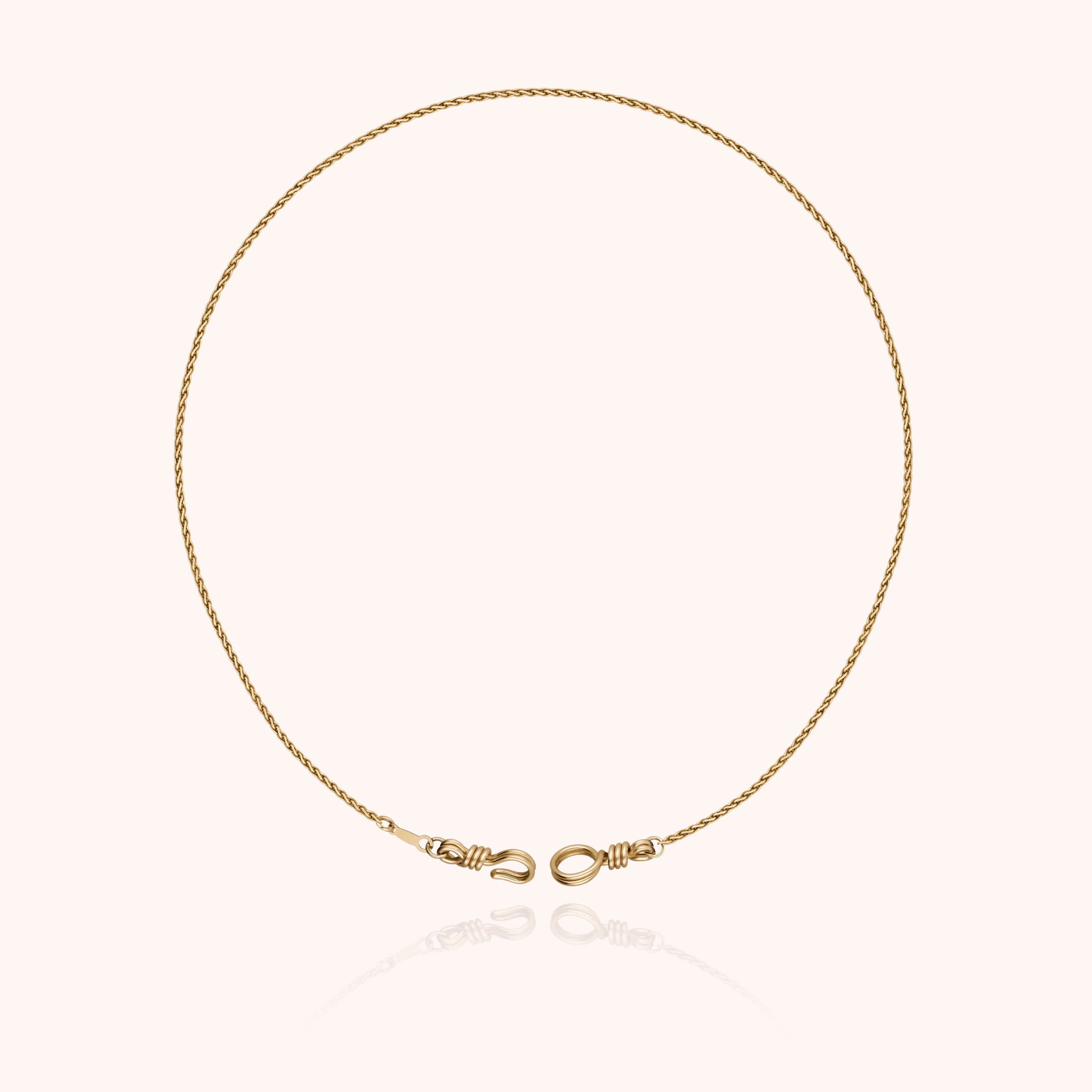 Collier Ras de Cou Rope Attache moi en or jaune laminé — qualité artisanale garantie