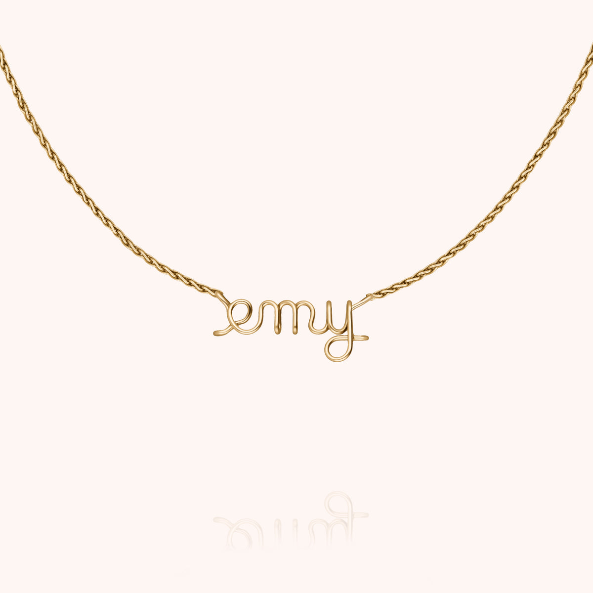 Collana Richelieu Catena Rope Personalizzata in filo d'oro giallo laminato 14k