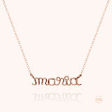 Personalized Richelieu Necklace - Rose 18k gold