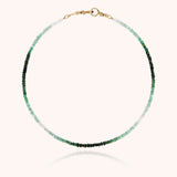 Collier Ras de Cou Rivière Attache moi - émeraude
