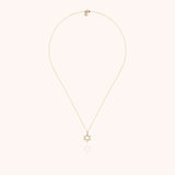 Symbolic Star of David Charms Necklace - Yellow 14k gold-filled