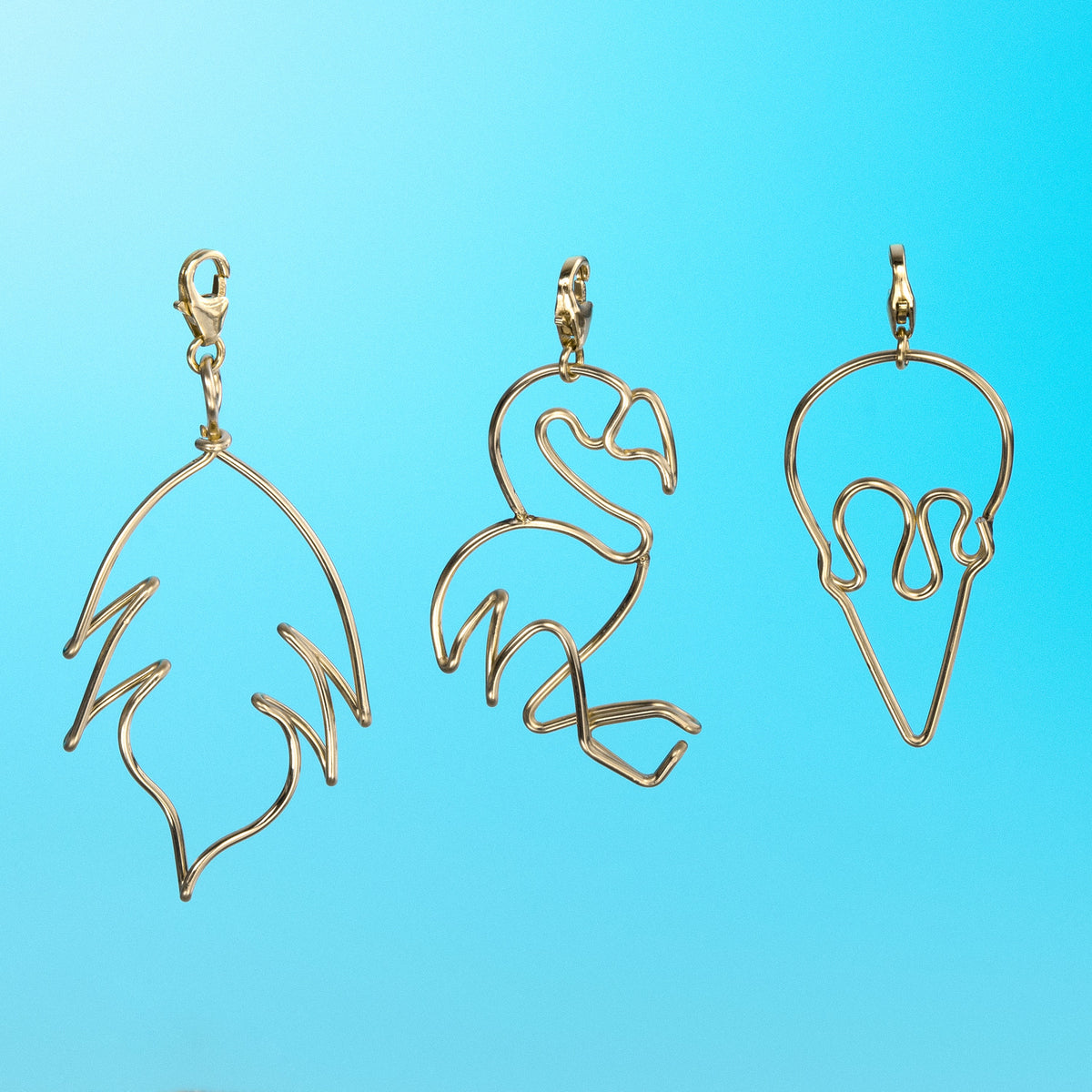 Big Locket Charms Flamingo-Charm als Anhänger getragen — schneller und sicherer Versand