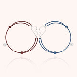 Duo de Bracelets Cordons Cœur de l'Amour - argent 925