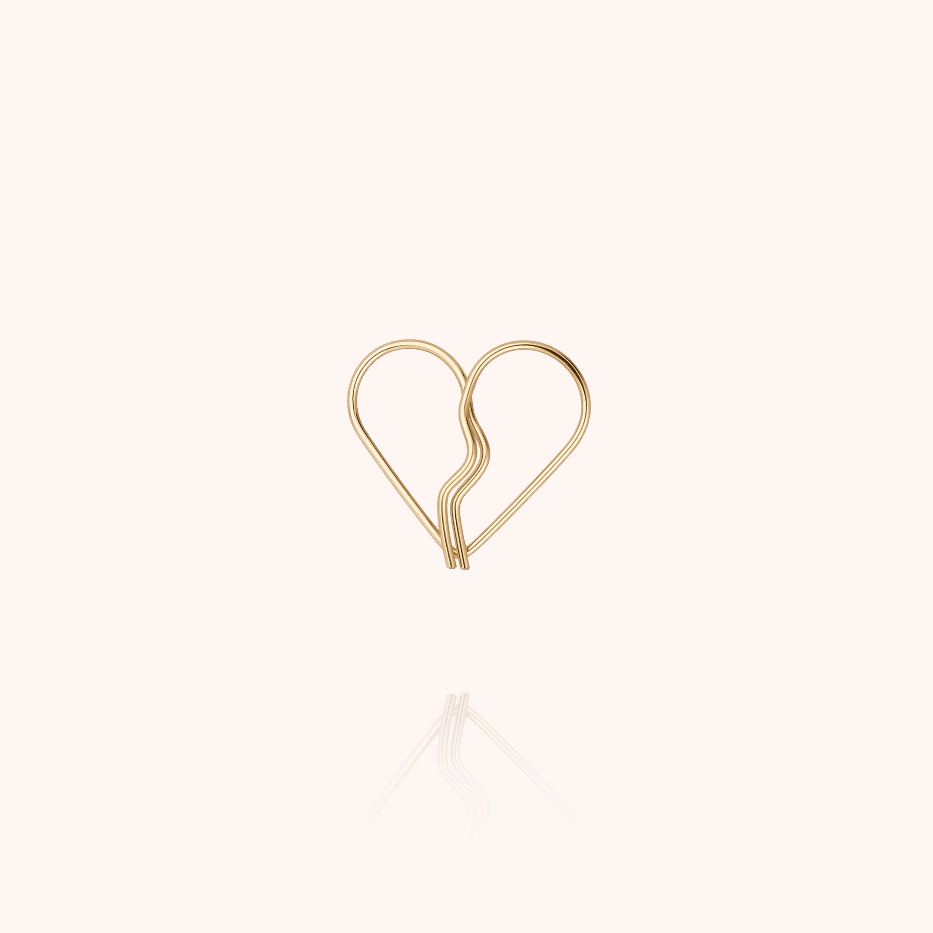 Duo de Bracelets Cordons Cœur de l'Amour - or jaune laminé