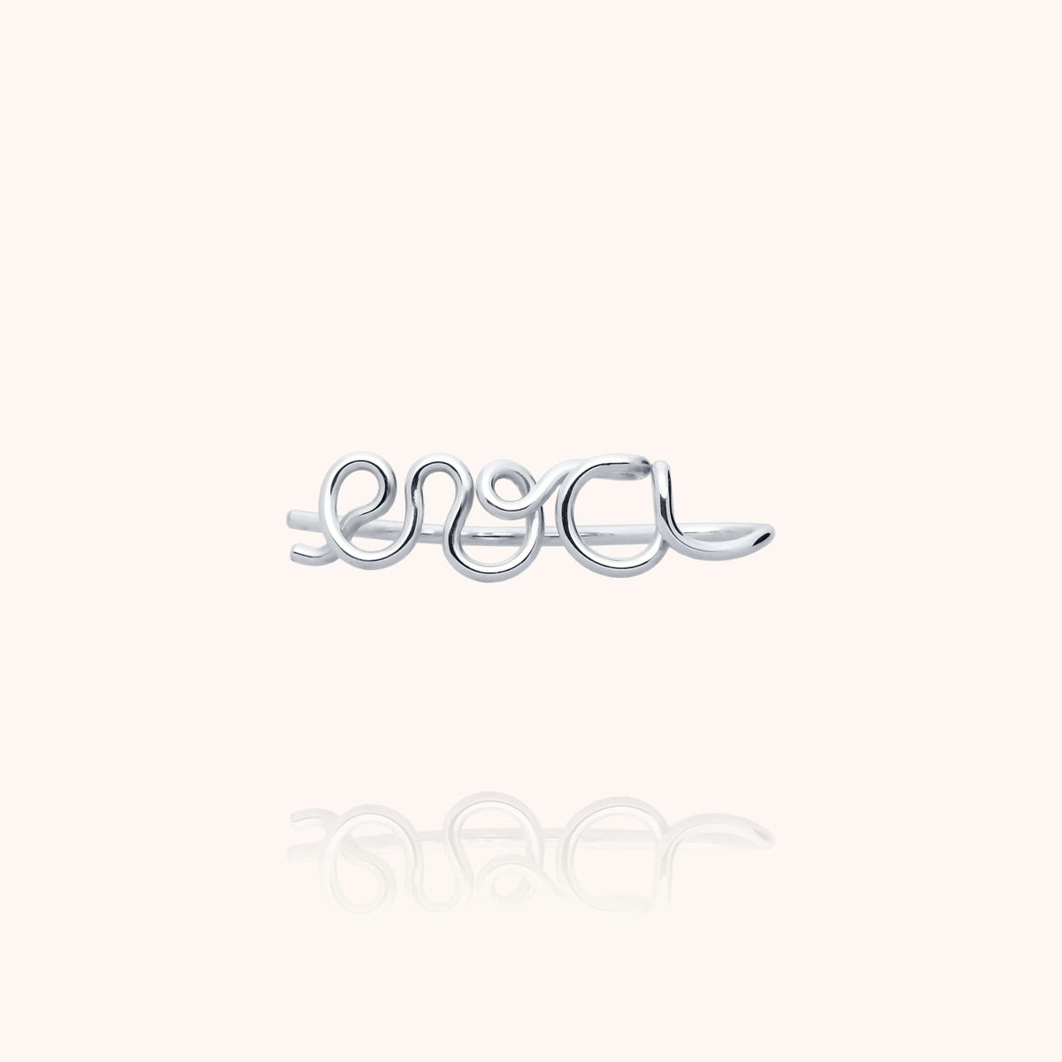 Personalisierter Ear Cuff Original aus 925er Sterlingsilber — von Hand gefertigt in Paris