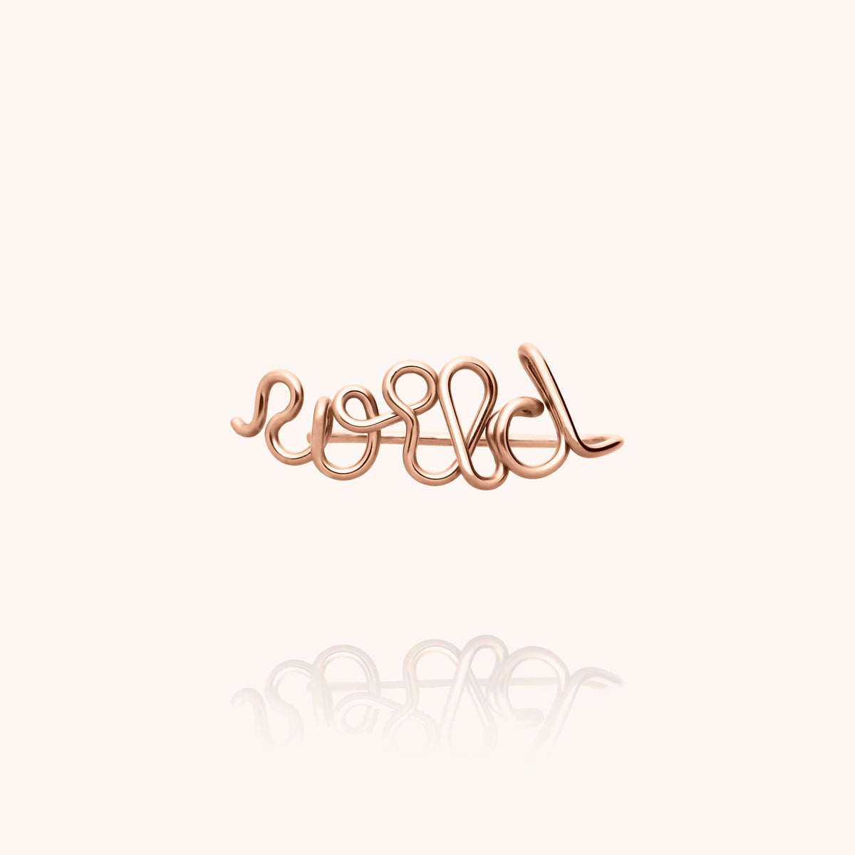 Original Personalized Ear Cuff in 14k rose gold-filled wire
