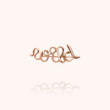 Ear Cuff Originale Personalizzato - oro rosa laminato