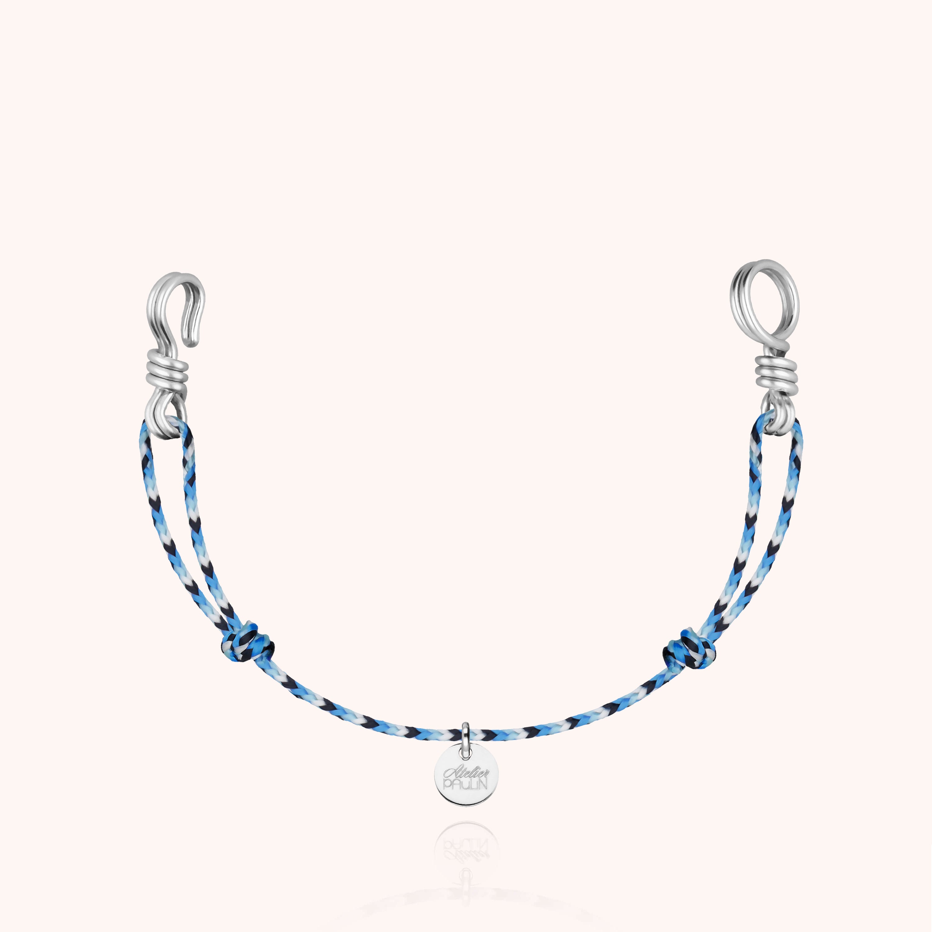 Mini Bracciale Cordino Slim Knot Attache moi - argento