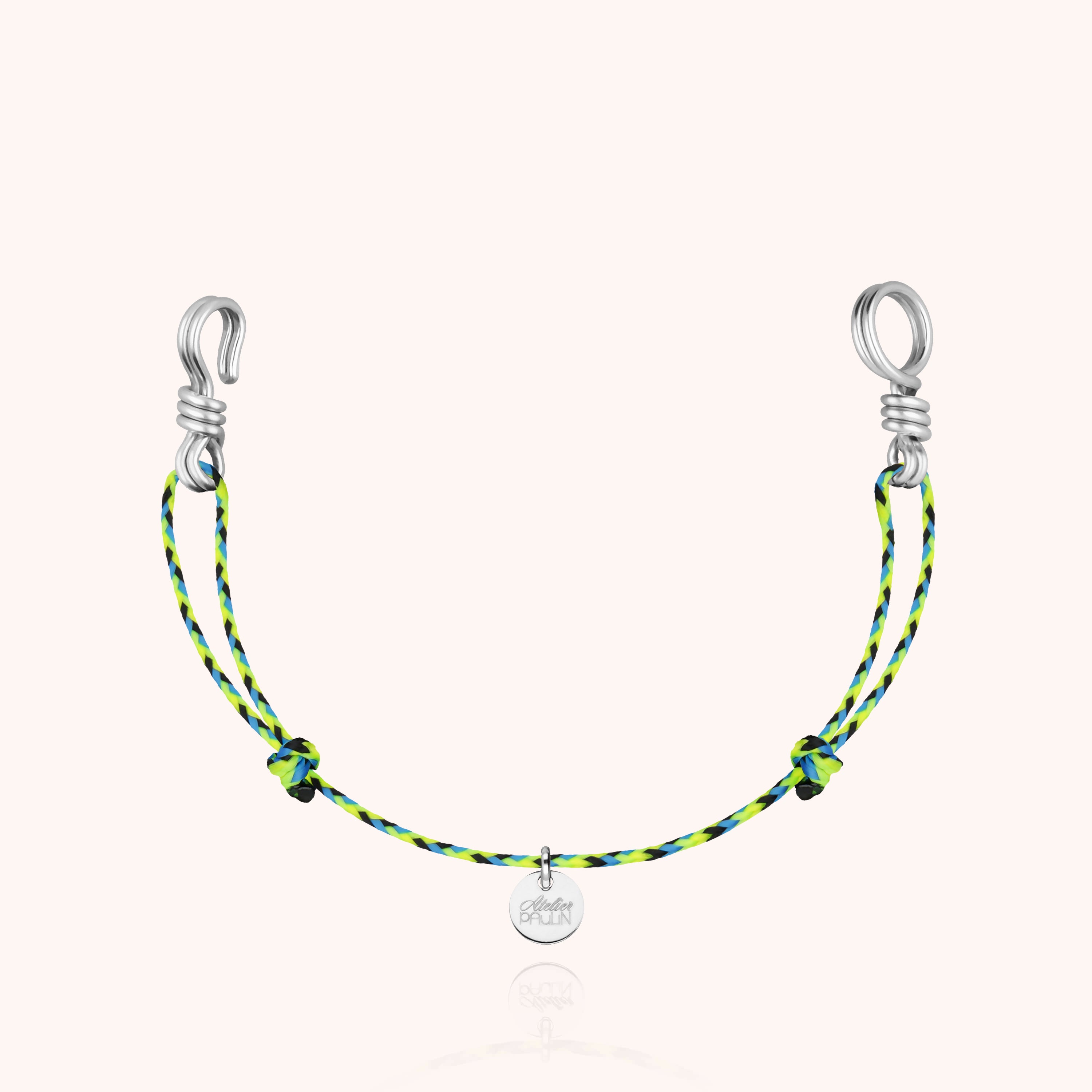 Mini Bracciale Cordino Slim Knot Attache moi - argento