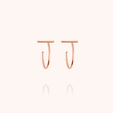 Mini Hoop Earrings Éos - Rose 14k gold-filled wire