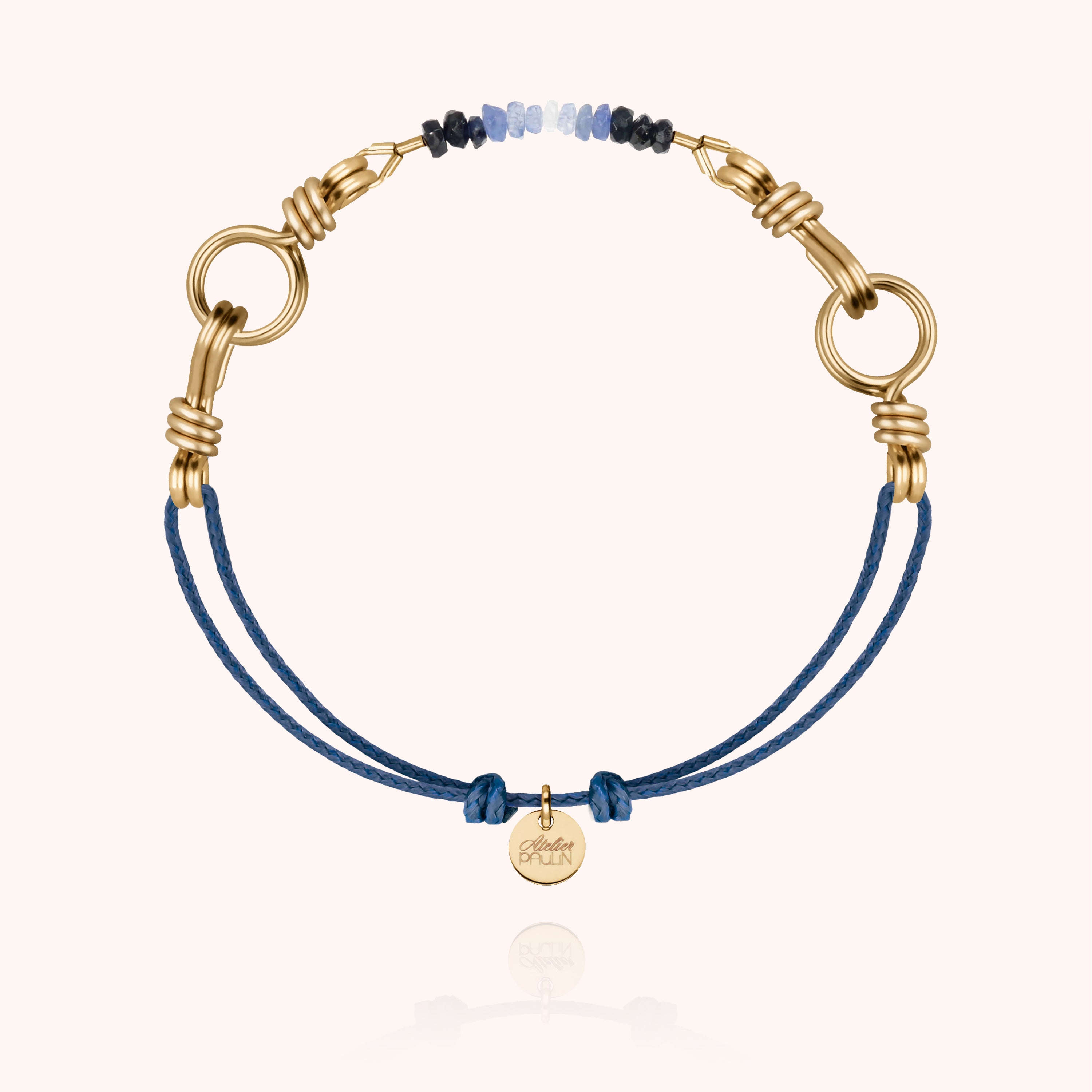 Coffret Cordon Attache moi - or jaune laminé