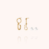 Orecchini Attache moi - oro giallo laminato