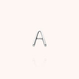 Initiale Capitale Stud Earring - silver