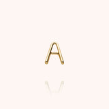 Initiale Capitale Stud Earring - Yellow 14k gold-filled