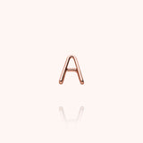Initiale Capitale Stud Earring - Rose 14k gold-filled