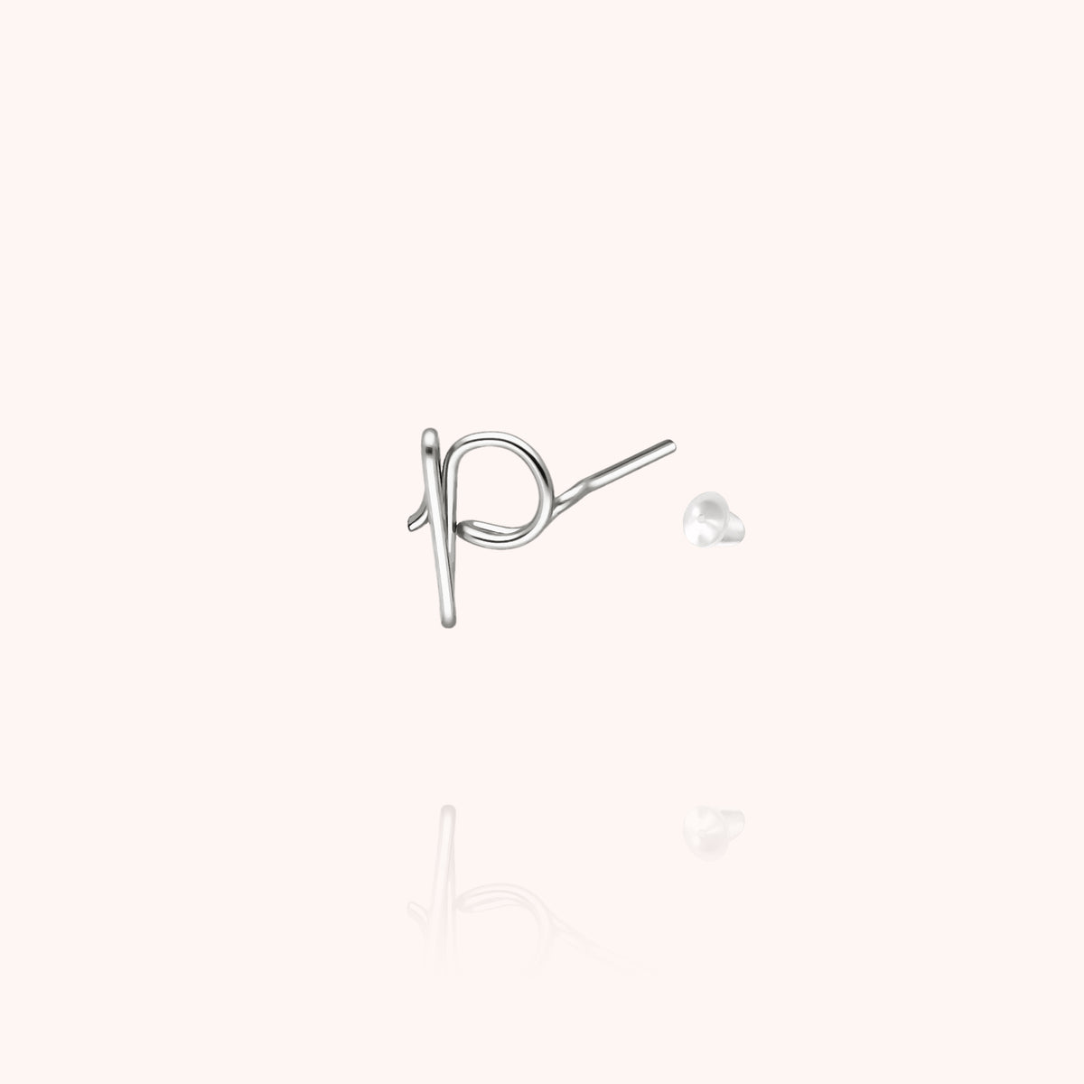 Puce d'Oreille Originale Initiale — handgefertigter Schmuck Ohrringe Expresslieferung