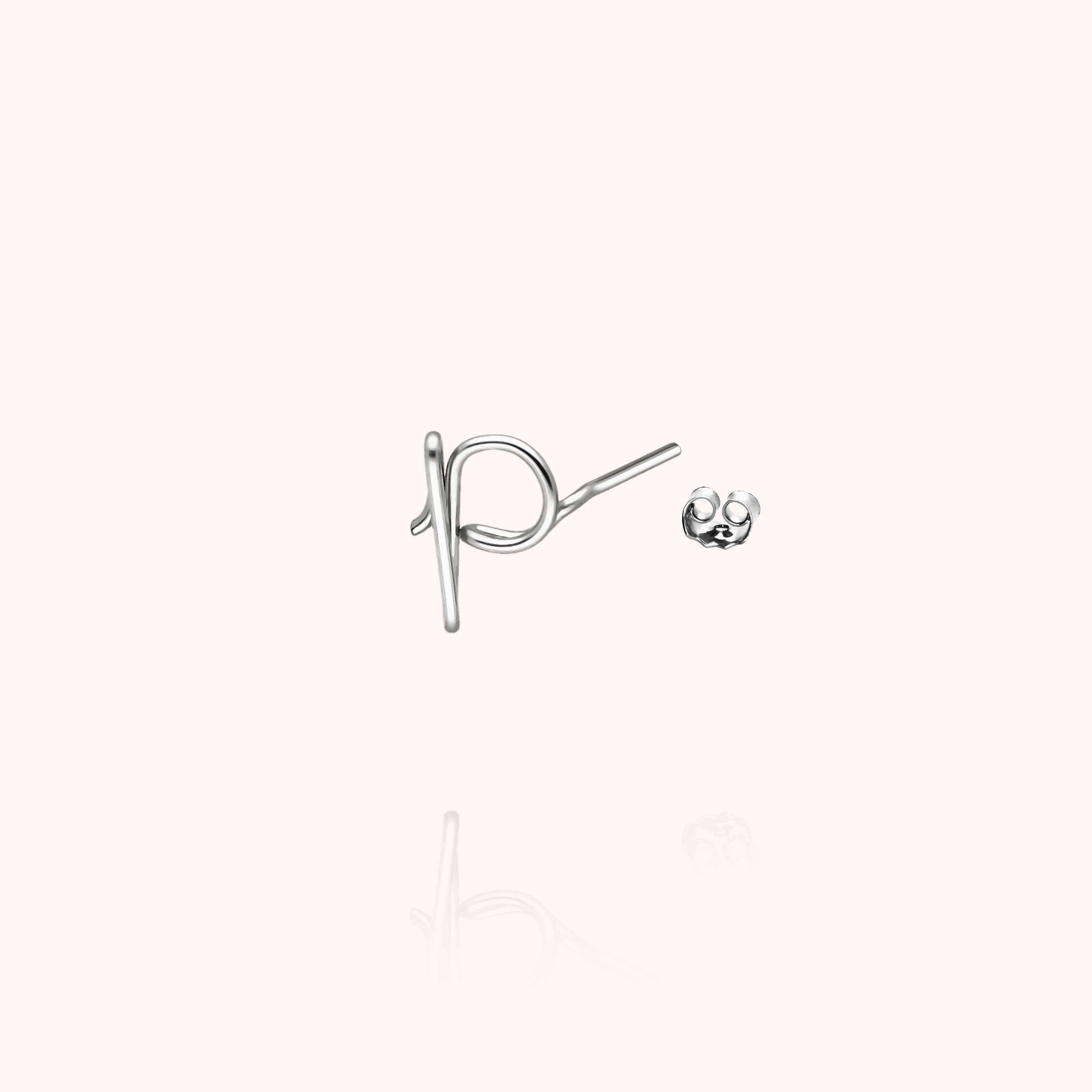 Puce d'Oreille Originale Initiale — bijou artisanal boucles d'oreilles livraison express