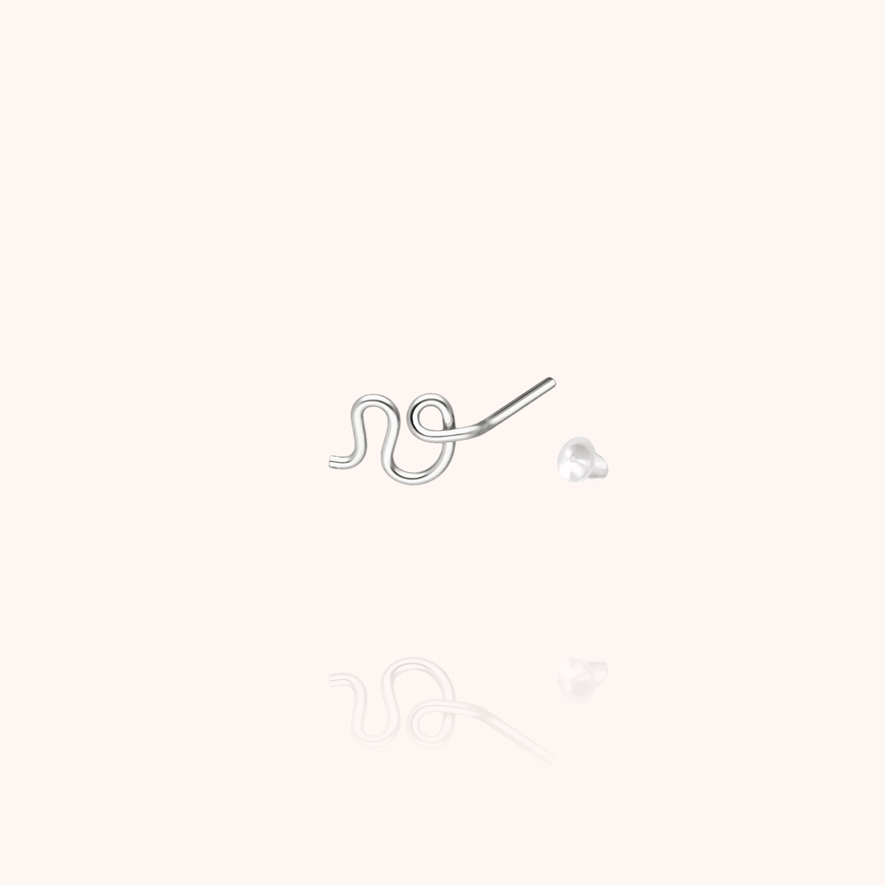 Puce d'Oreille Originale Initiale en argent sterling 925 — expédition sécurisée Paris