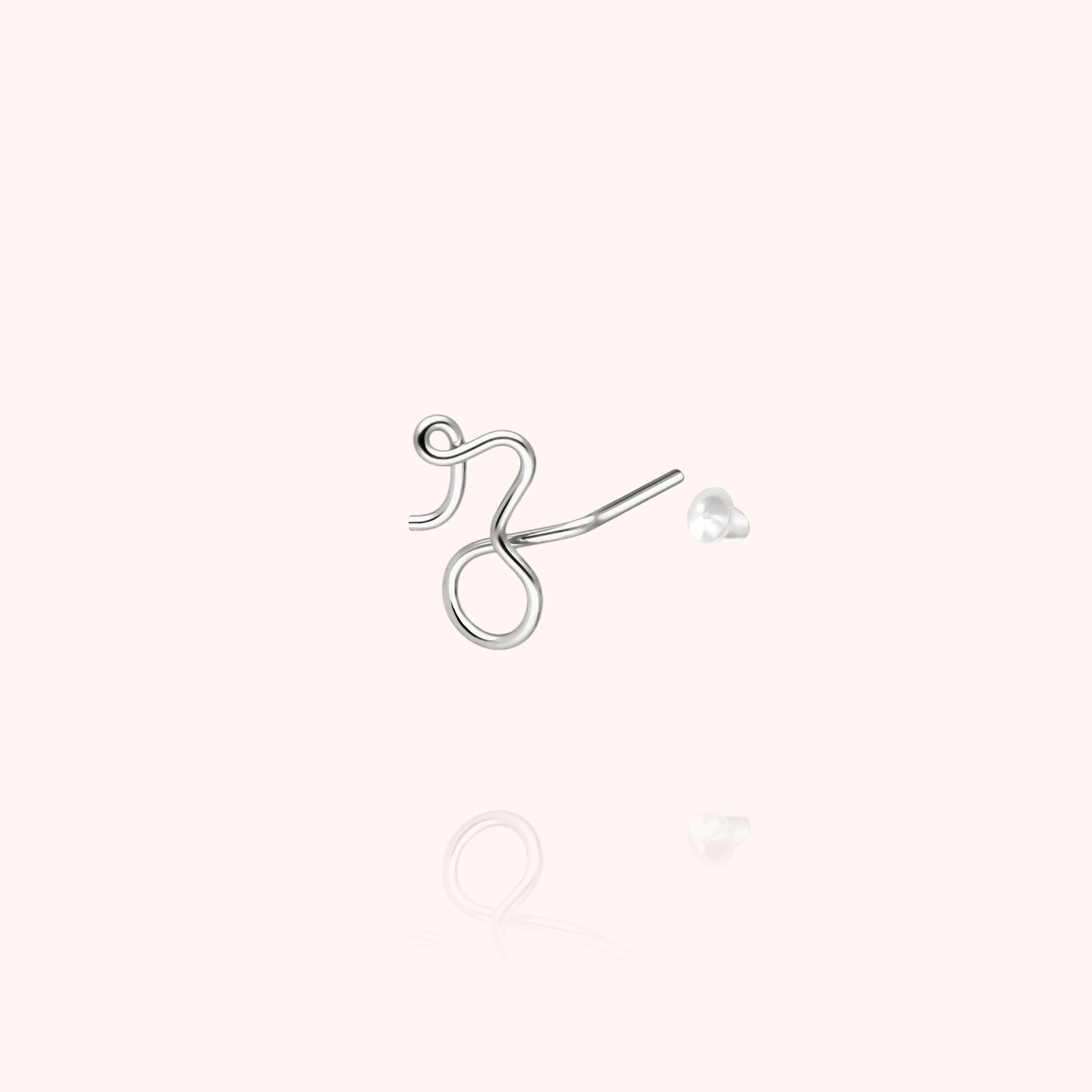 Puce d'Oreille Originale Initiale — bijou artisanal boucles d'oreilles livraison express