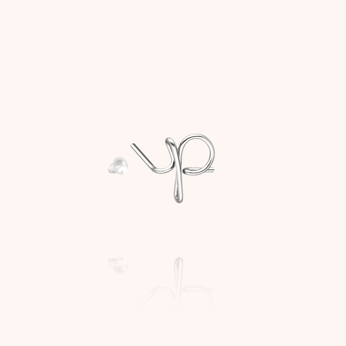 Ohrstecker Original Initiale aus 925er Sterlingsilber — sichere Lieferung aus Paris
