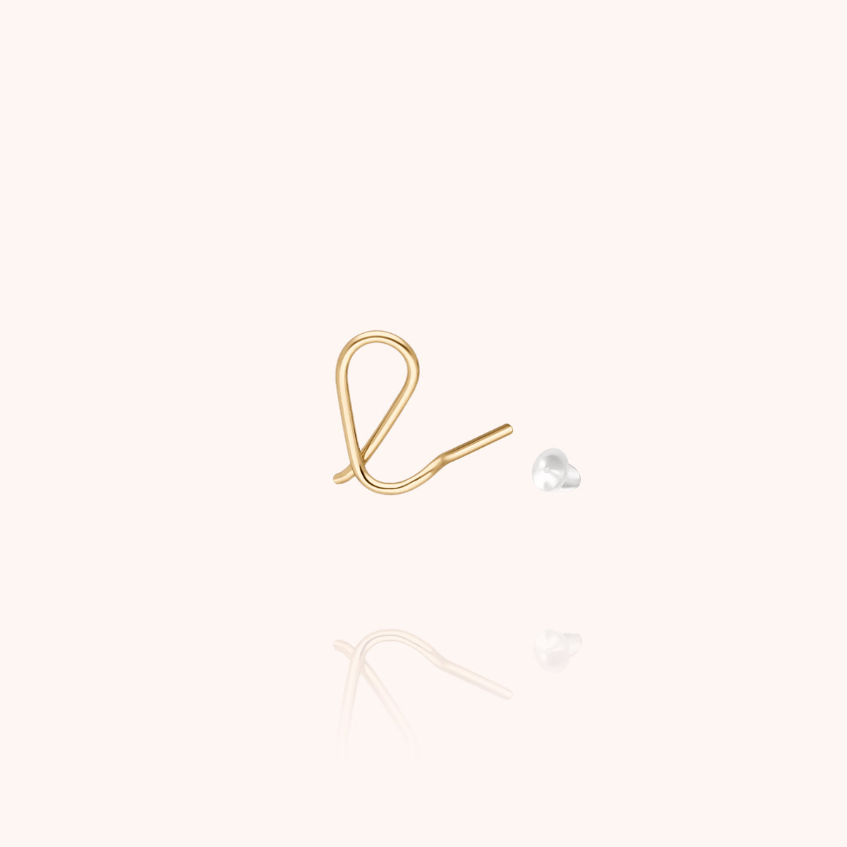Ohrstecker Original Initiale aus gelbem Goldfilled — sichere Lieferung aus Paris
