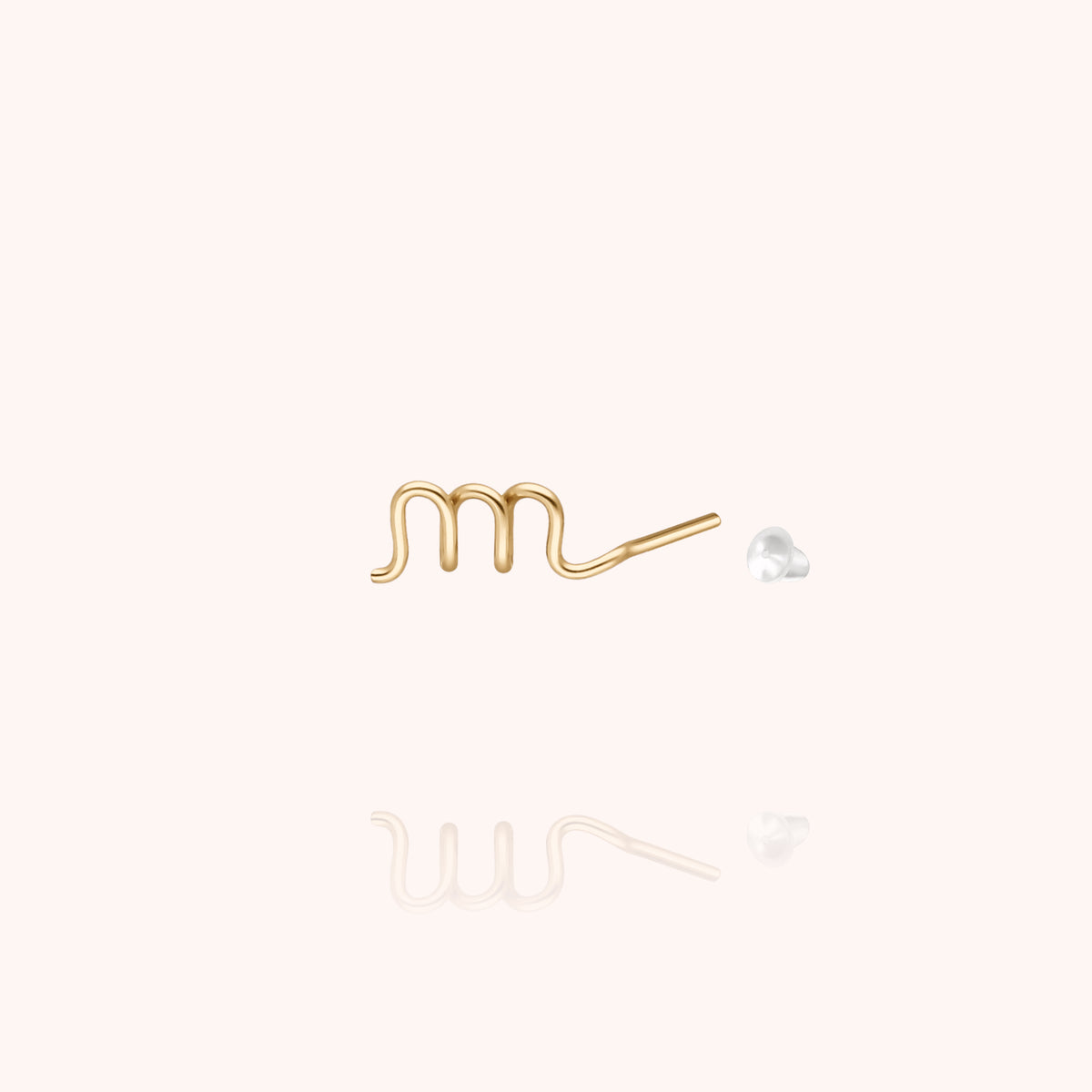 Ohrstecker Original Initiale — von Hand gefertigtes Geschenk aus Paris