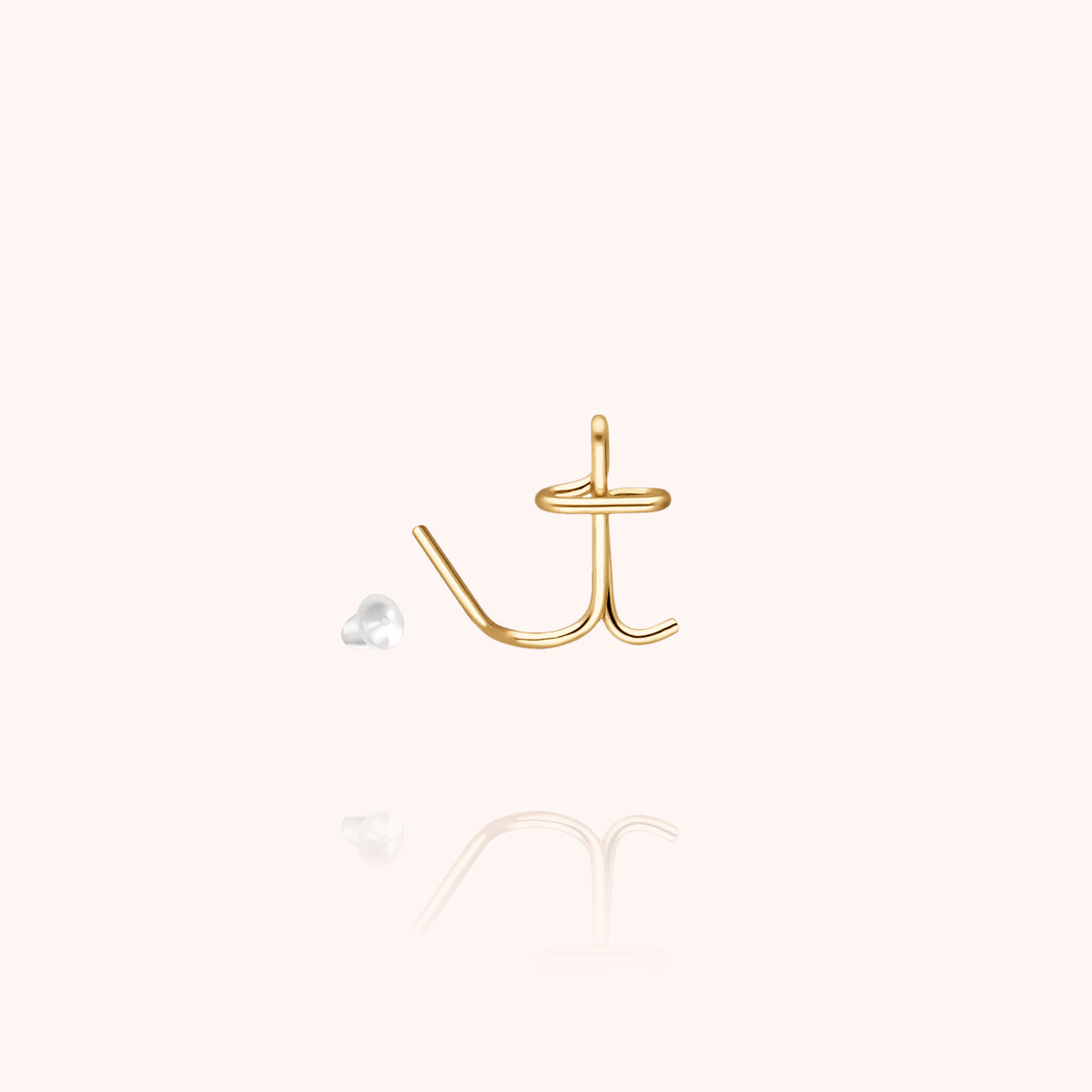 Puce d'Oreille Originale Initiale — handgefertigter Schmuck Ohrringe Expressversand