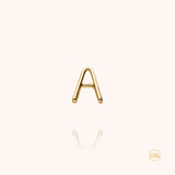 Initiale Capitale Stud Earring - Yellow 18k gold