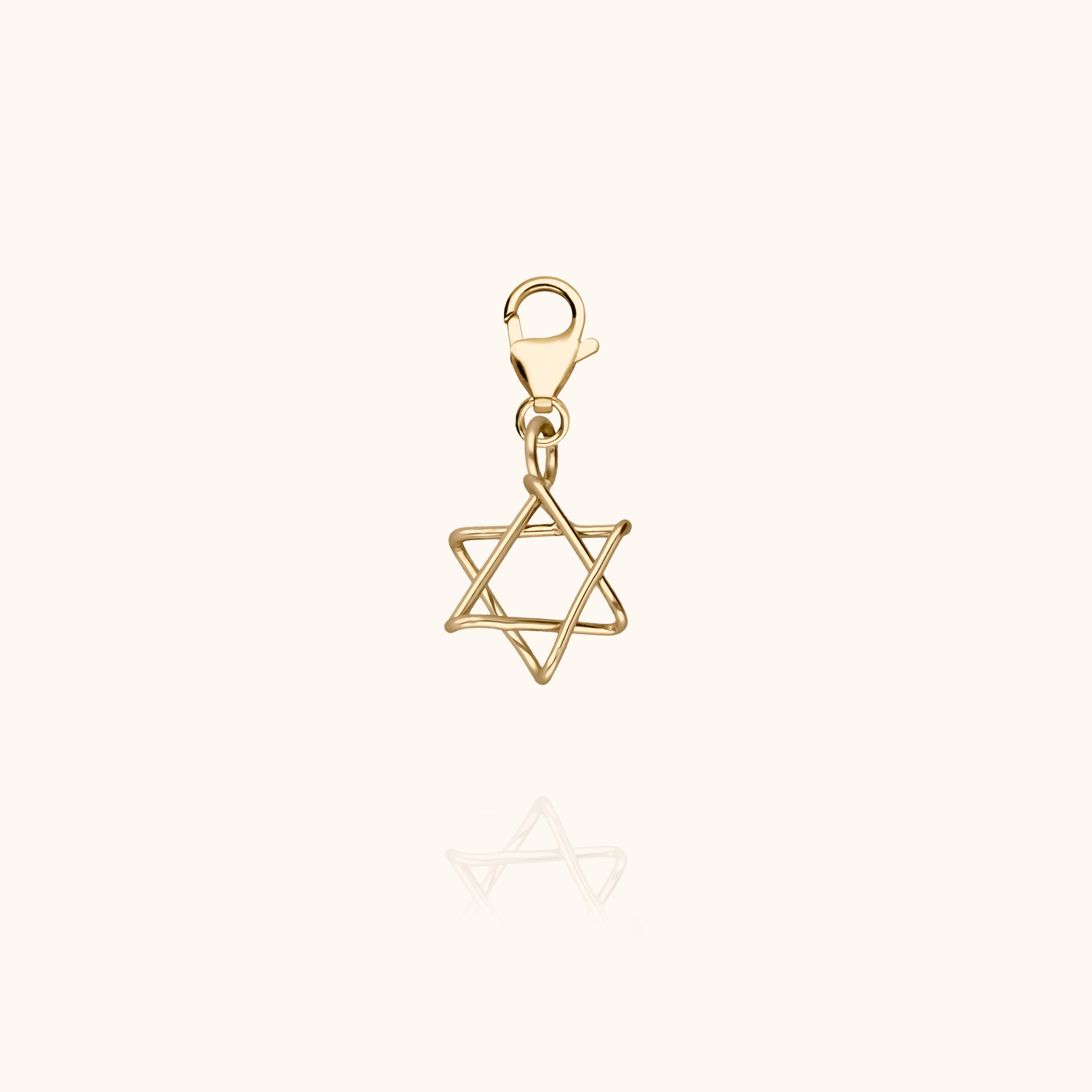 Small Locket Symbolic Charms - étoile de David — fabriqué à la main à Paris