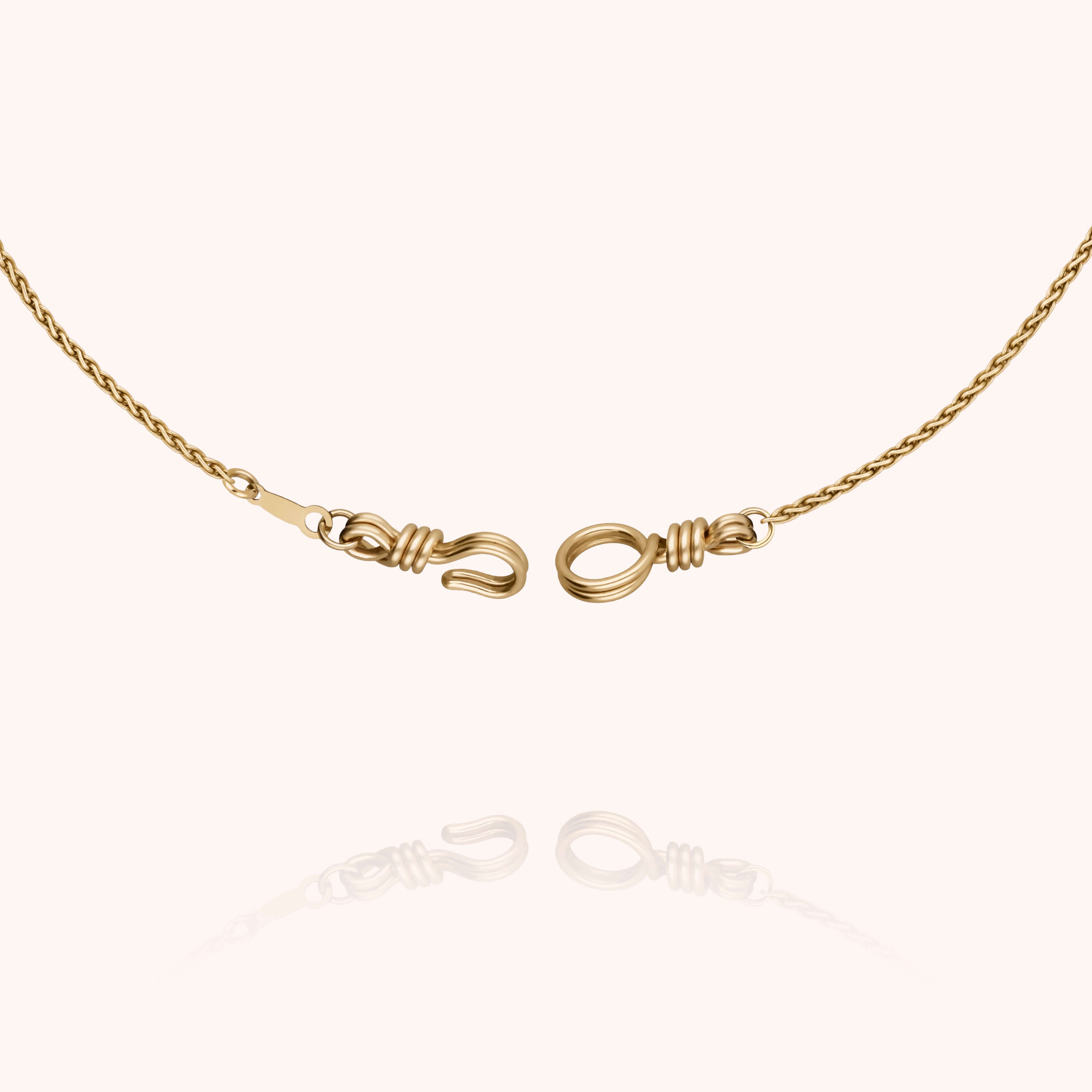 Collier Chaîne Rope Attache moi en or jaune laminé — expédition sécurisée Paris