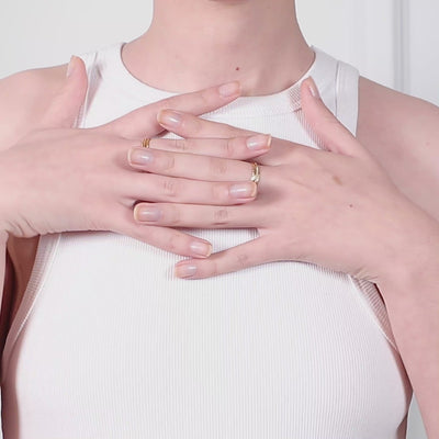 Vidéo : Bague Héra Ciselée n°3 en or jaune 18K façonné à la main à Paris