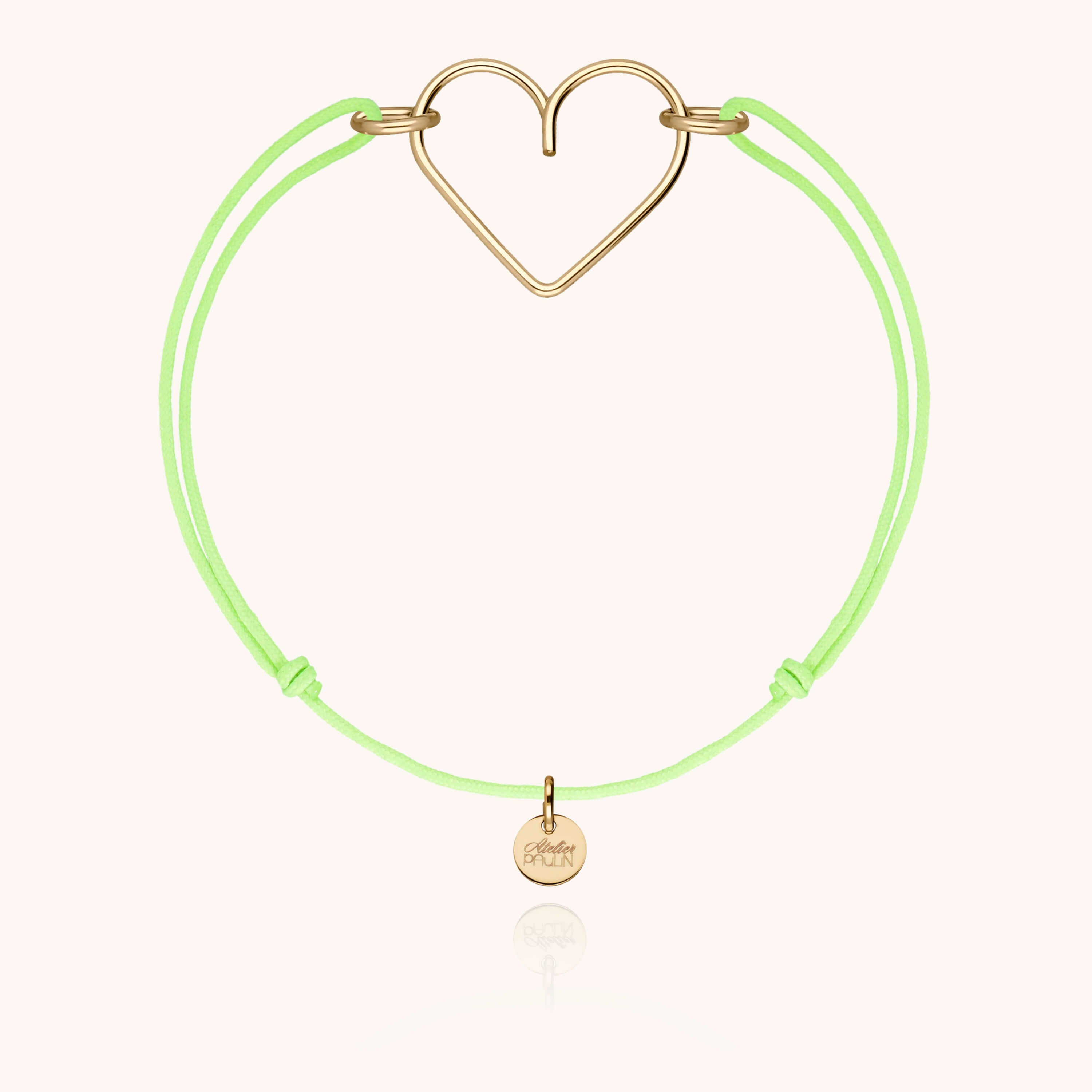 14k yellow gold filled - neon green